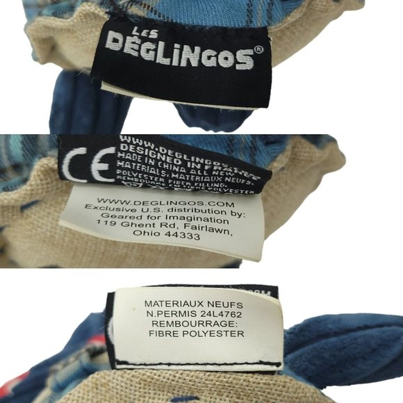 Les Deglingos Original Hippipos The Hippo 11" Plush Stuffed Animal Toy Blue - Picture 12 of 12